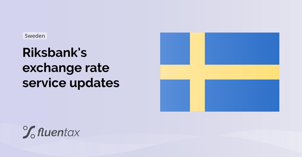 Riksbank's exchange rate service updates